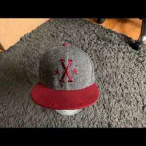 X Burgundy SnapBack